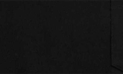 Sacai Mixed Media Belted Poplin & Jersey Midi Dress In Black
