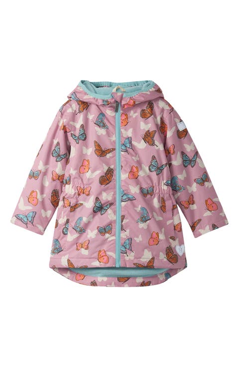 Kids' Pop Out Butterflies Waterproof Rain Jacket (Toddler, Little Kid & Big Kid)