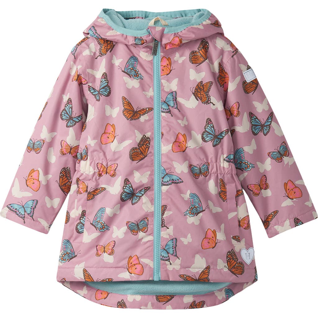 Hatley Kids' Pop Out Butterflies Waterproof Rain Jacket In Multi