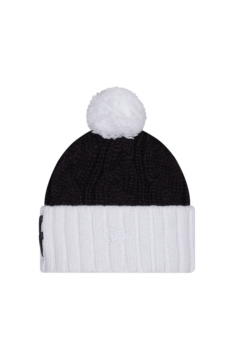 New Era Women's New Era  Black West Virginia Mountaineers Tonal Cuffed Knit Hat with Double Poms, Alternate, color, Black