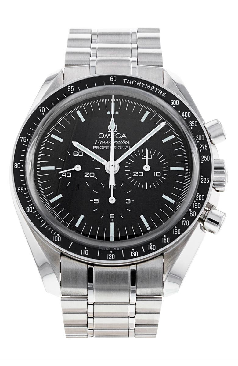 Watchfinder & Co. OMEGA Preowned Speedmaster Moonwatch Professional Bracelet Chronograph Watch, 42mm, Main, color,