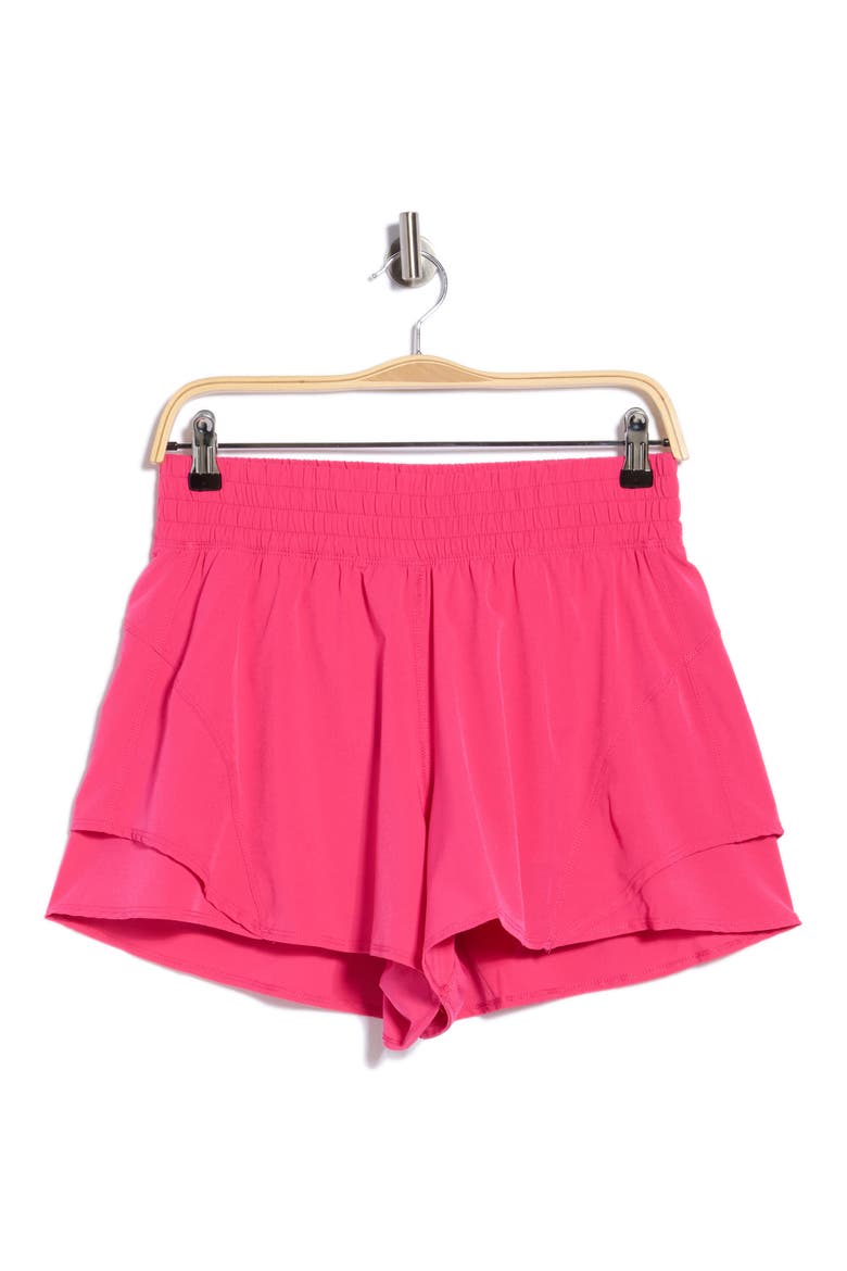 Lightstreme High Waist Layered Running Shorts, Alternate, color, RASPBERRY SORBET