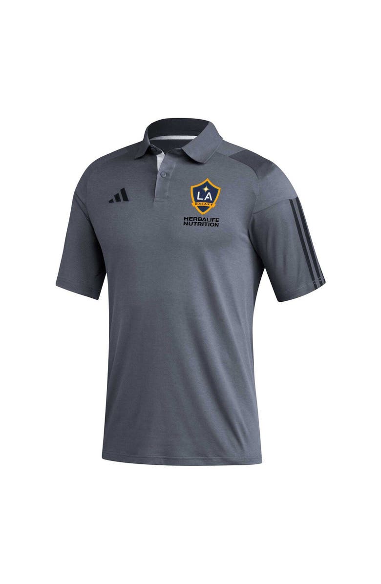 adidas Men's adidas Gray LA Galaxy 2023 On-Field Training Polo, Alternate, color, 