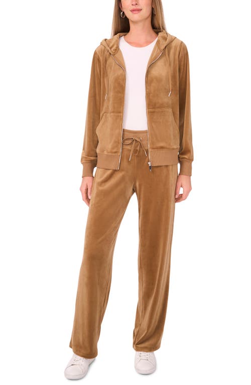 Vince Camuto Straight Leg Drawstring Pants In Brown