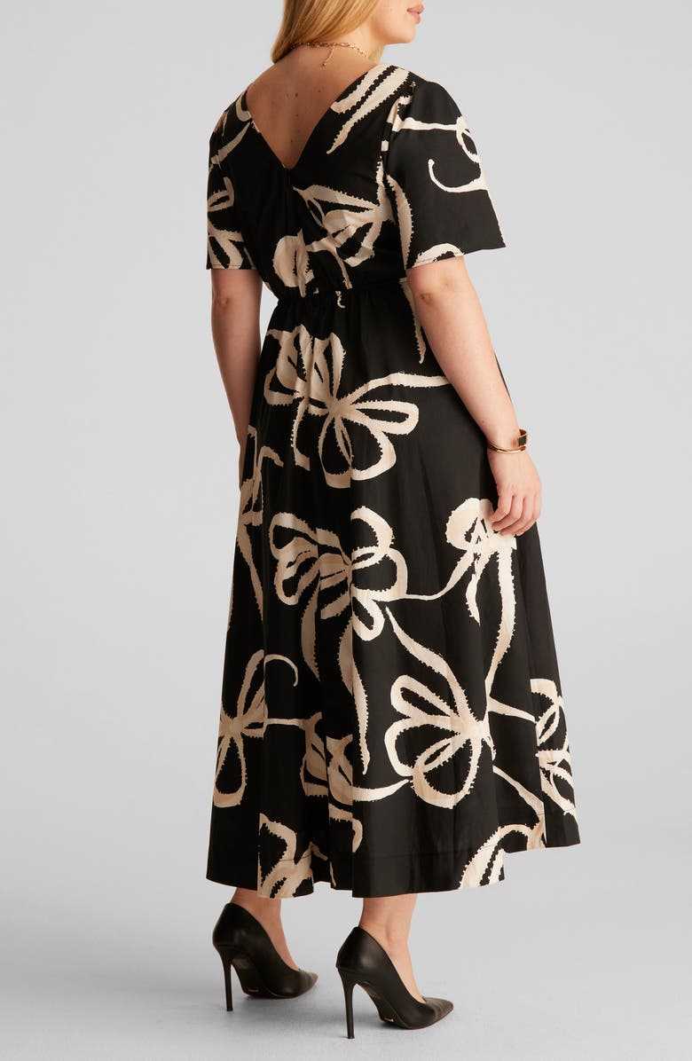 Estelle Nadja Floral Cotton Midi Dress, Alternate, color, 