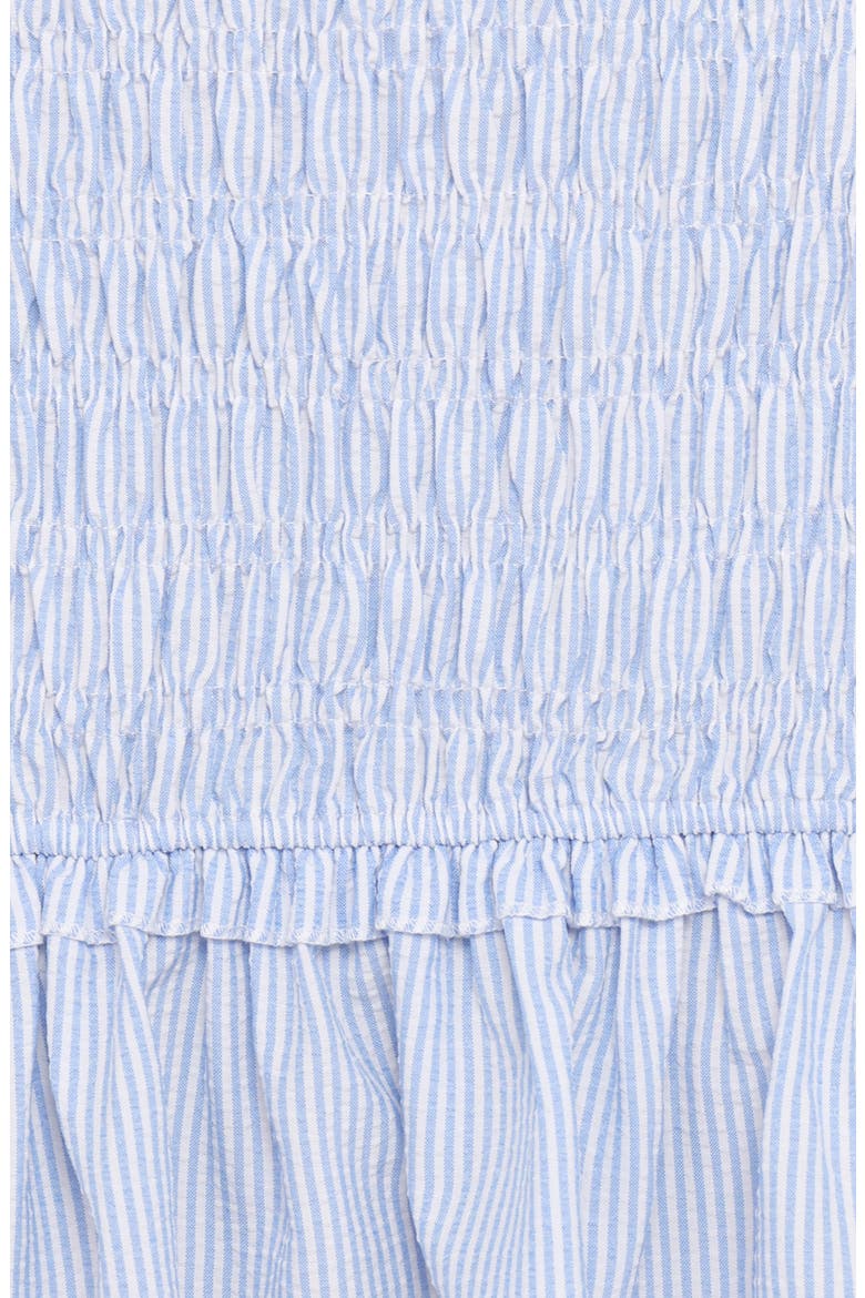 Kiki Stripe Smocked Minidress, Alternate, color, BLUE STRIPE