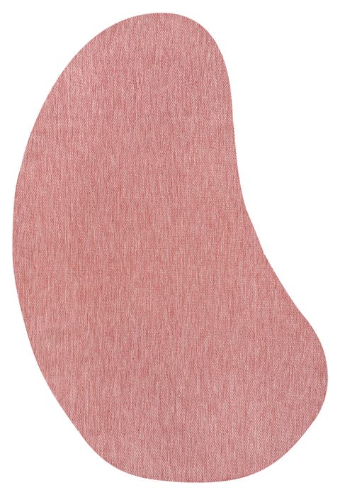 Evan Modern Rustic Organic Curve Indoor/Outdoor Shaped Area Rug