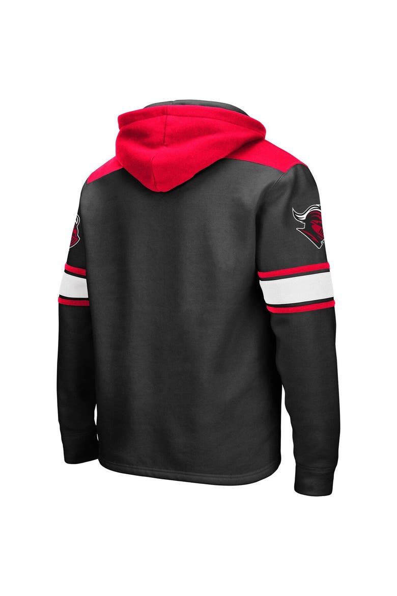 Men's Colosseum Black Rutgers Scarlet Knights 2.0 Lace-Up Pullover Hoodie, Alternate, color, Black