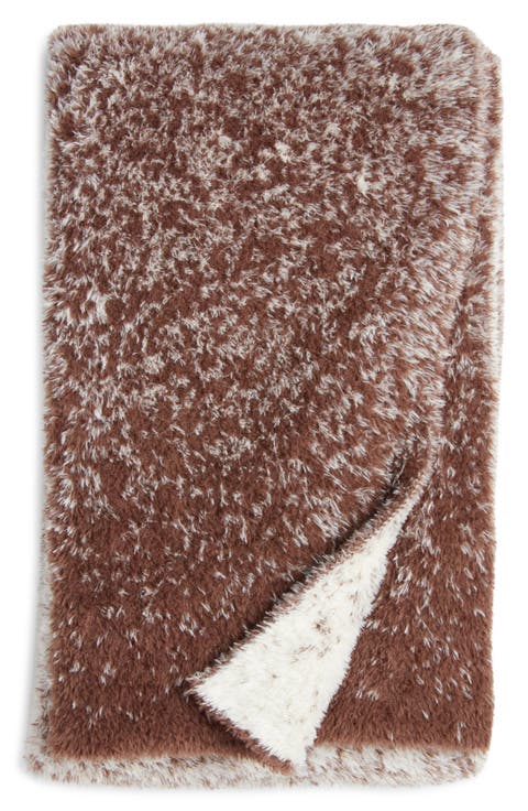 Reversible Eyelash Throw Blanket