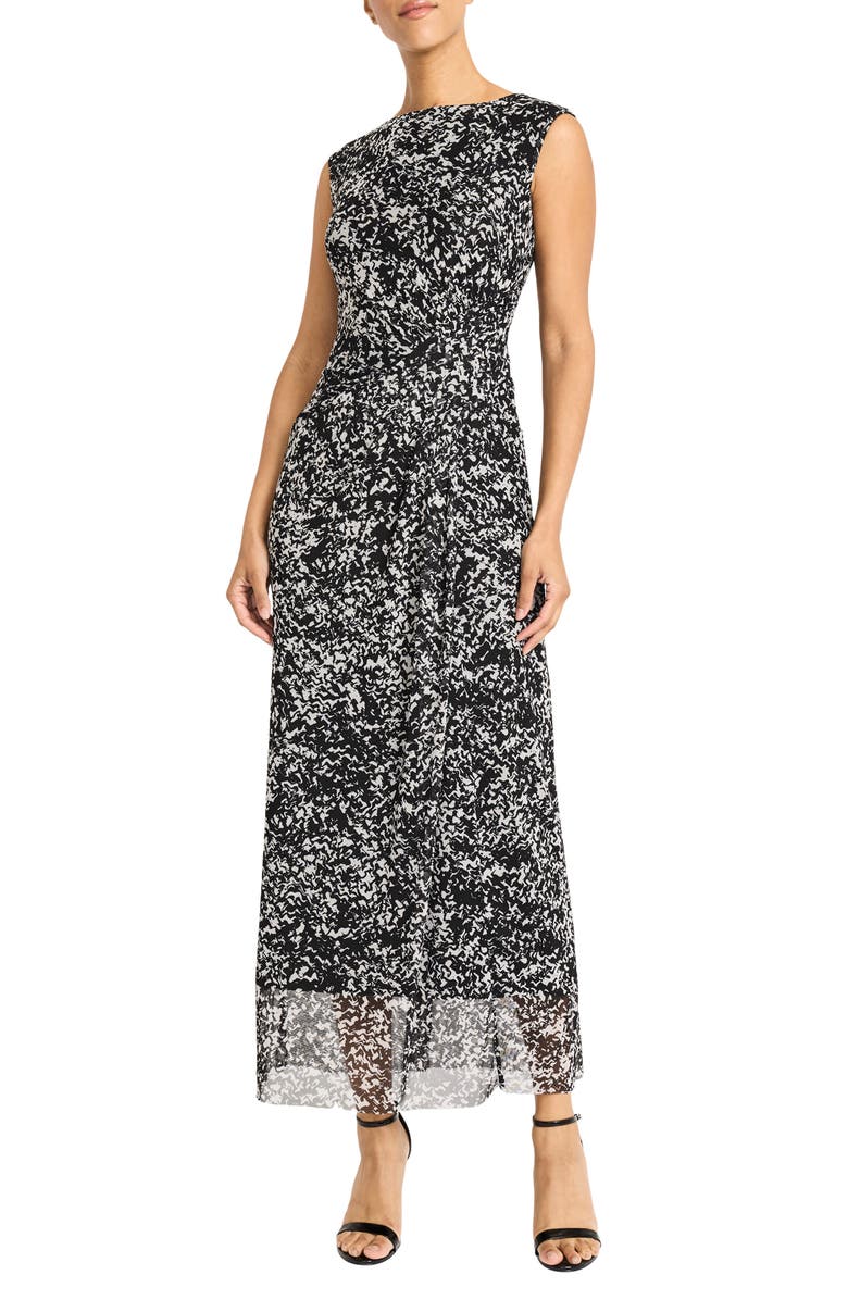 Maggy London Side Drape Midi Dress, Main, color,