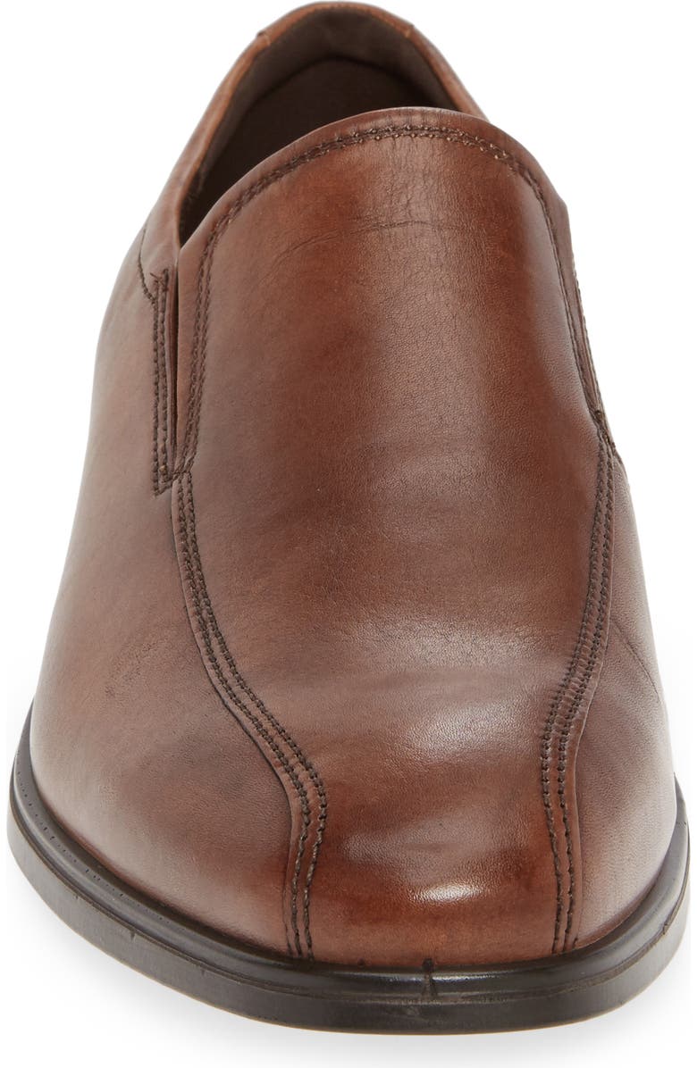 ECCO Queenstown Bike Toe Slip-On Leather Loafer, Alternate, color,