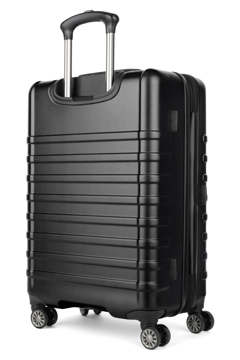 Rollmaster™ Lite 2 24-Inch Expandable Medium Checked Hardside Spinner Luggage, Alternate, color, BLACK MATTE