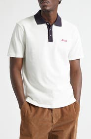 Moncler Logo Patch Cotton Piqué Polo