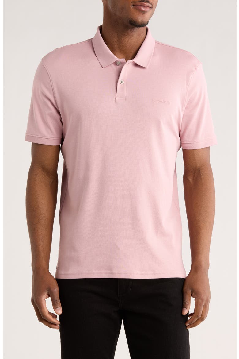 Liquid Touch Interlock Cotton Polo, Main, color, ZEPHYR