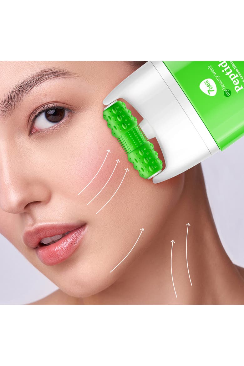 Face moisturizer with Peptide for Nourishing & Lifting effect with 3D Massage Applicator, Alternate, color, White