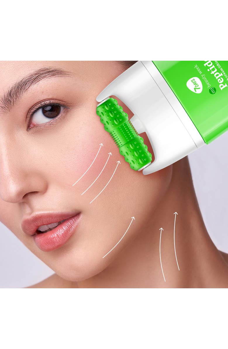 7DAYS Face moisturizer with Peptide for Nourishing & Lifting effect with 3D Massage Applicator, Alternate, color, White