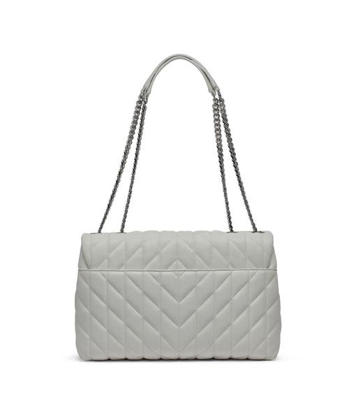 Shop Karl Lagerfeld Paris Lafayette Shoulder In Winter White/silver