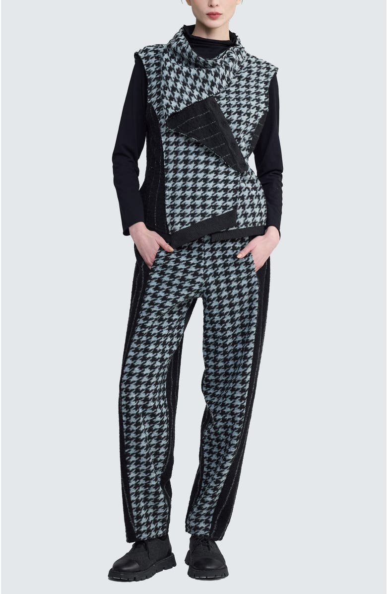 LUUKAA Lyric Asymmetric Felt Vest, Alternate, color, Monochrome Black