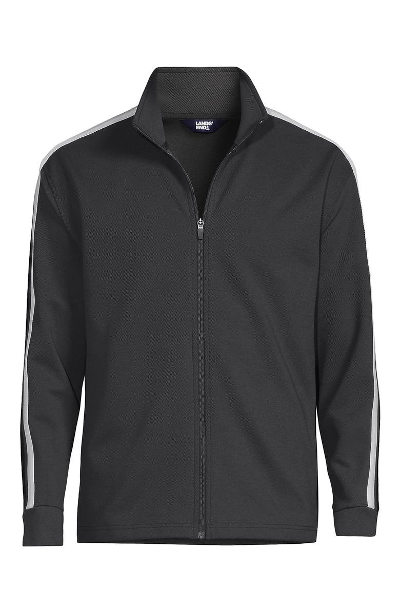 Lands' End Long Sleeve Knit Twill Track Full Zip, Alternate, color, 