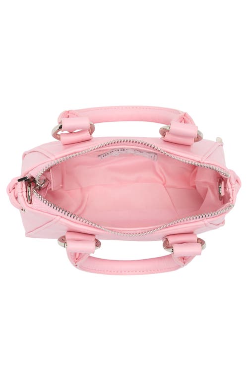 Madden Girl Whipstitch Top Handle Mini Satchel In Blush