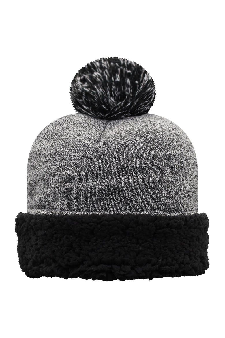 Women's Top of the World Black Iowa Hawkeyes Snug Cuffed Knit Hat with Pom, Alternate, color, Black