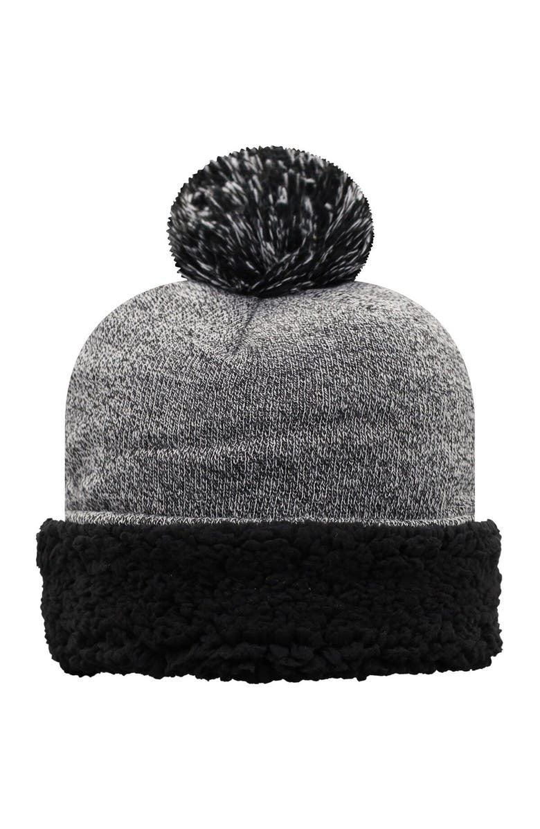 TOP OF THE WORLD Women's Top of the World Black Iowa Hawkeyes Snug Cuffed Knit Hat with Pom, Alternate, color, Black