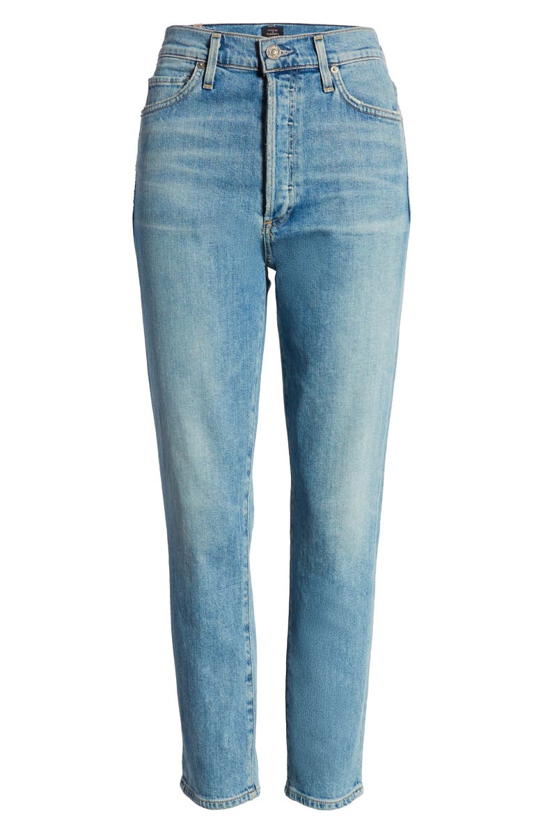 Citizens of Humanity Olivia High Waist Back Seam Crop Skinny Jeans, Alternate, color, 