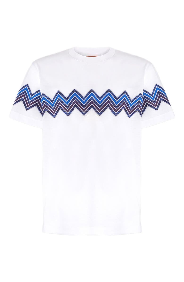 Missoni T-shirt With Maxi Chevron Insert, Alternate, color, White