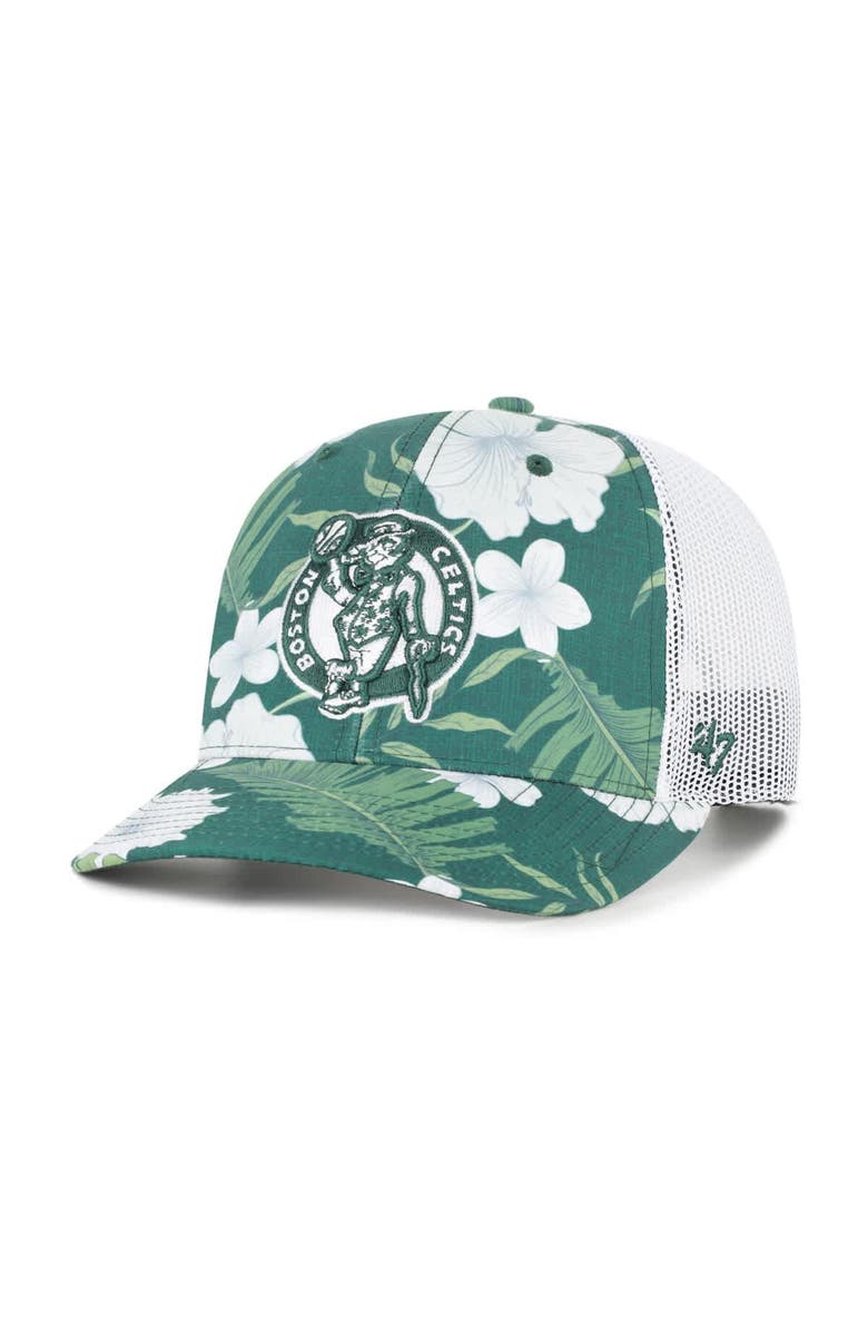 '47 Men's '47 Green Boston Celtics Beach Side Trucker Adjustable Hat, Main, color, Green