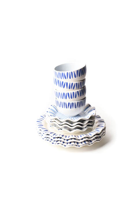 Iris Blue Dinnerware 12 Piece Set