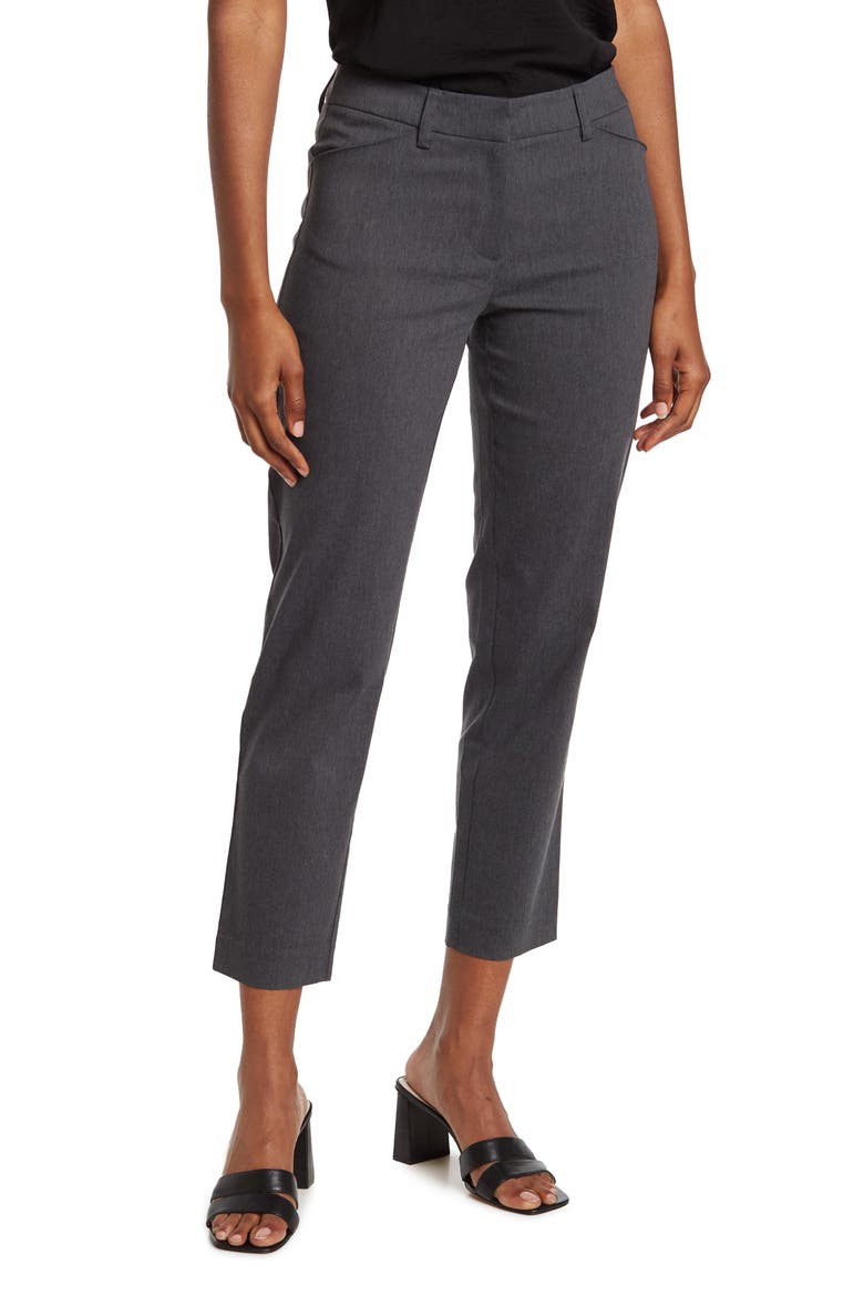 Slim Ankle Pants, Main, color, HEATHER GREY