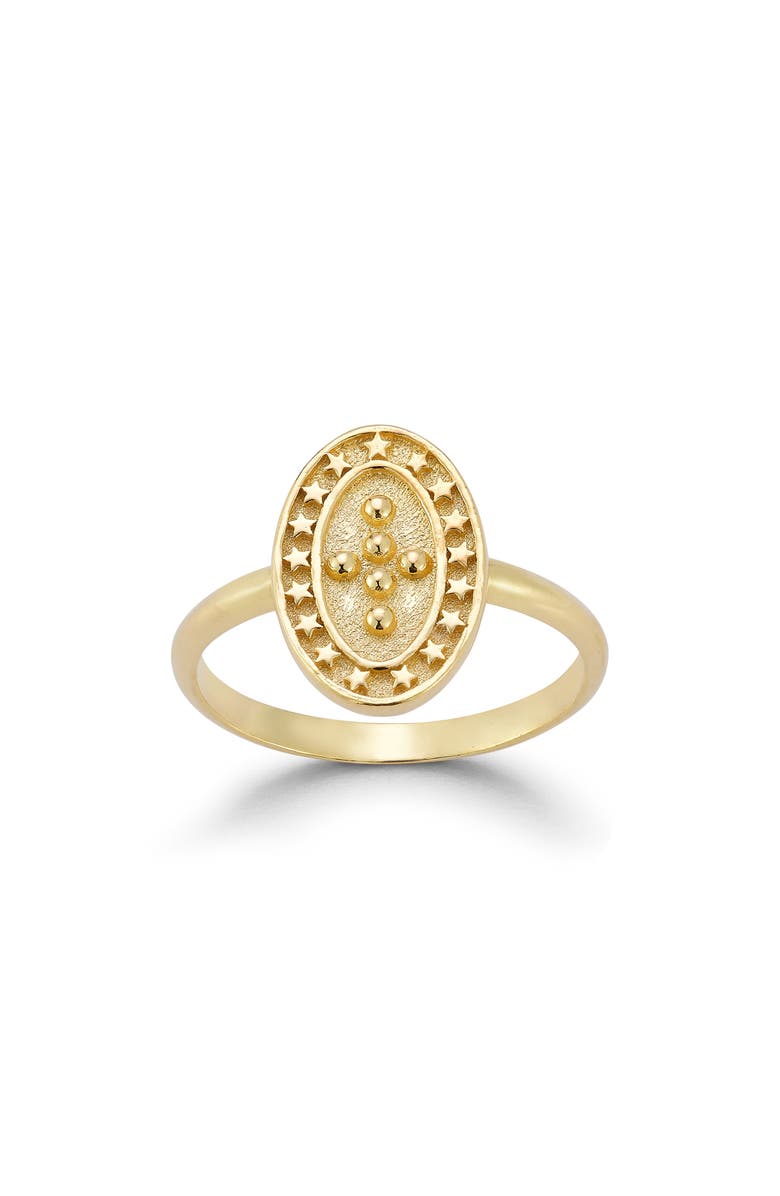 CHLOE AND MADISON Stars Statement Ring, Main, color, Gold