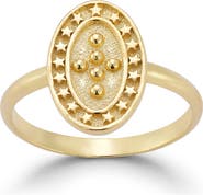 SPHERA MILANO 18k Gold Plated Star Cross Ring