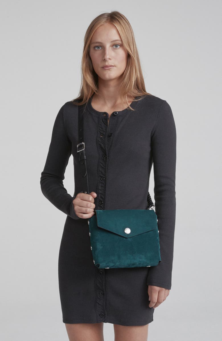 rag & bone Atlas Suede Shoulder Bag, Alternate, color,