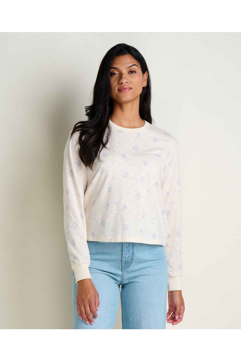 Boundless Jersey Long Sleeve Tee, Main, color, Limestone Print