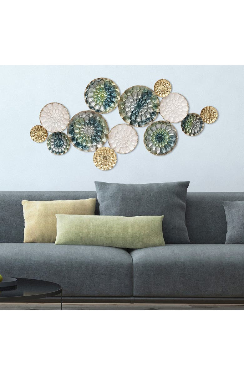 STRATTON HOME DECOR Multi Santorini Metal Wall Decor, Alternate, color,