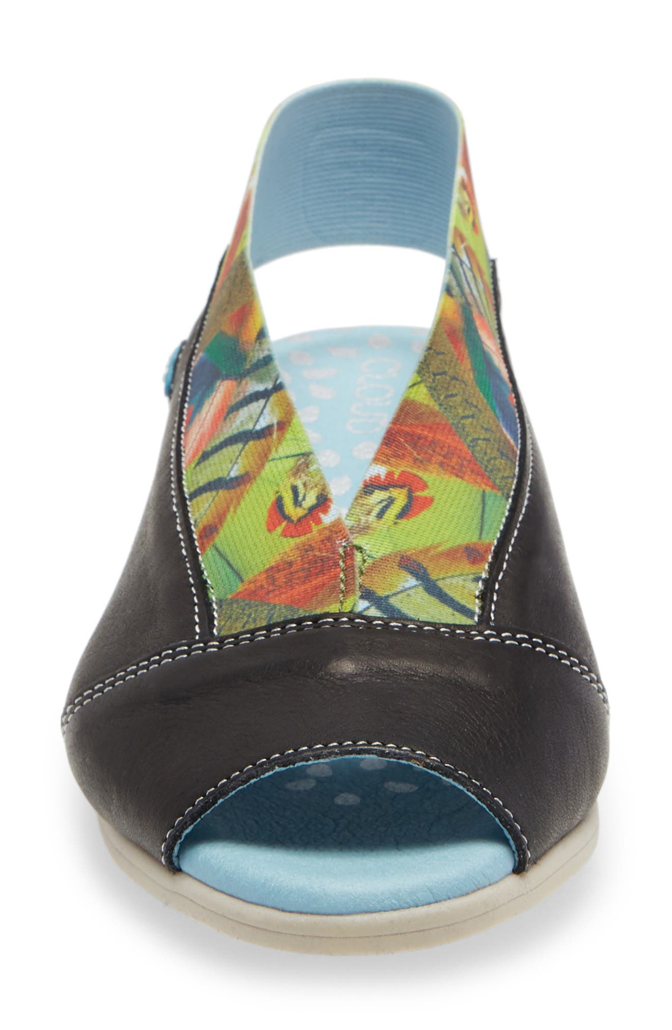 Caliber Slingback Sandal, Alternate, color, BLACK SAFARI LEATHER