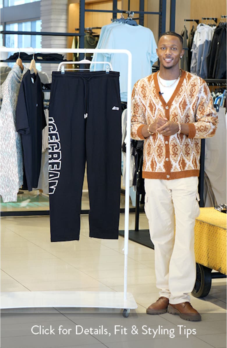 Static Embroidered Sweatpants, sales video thumbnail