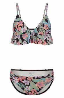 Kids' Sunshine Diaries Floral Two-Piece Swimsuit