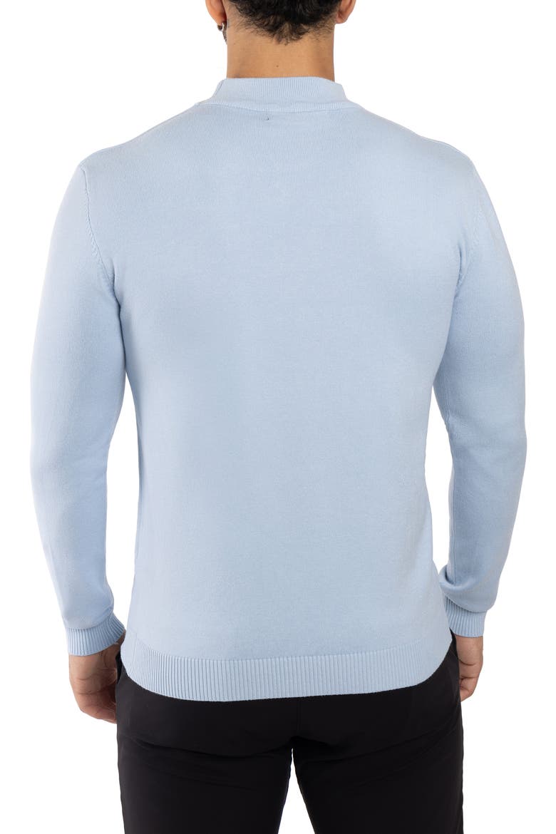 Core Mock Neck Knit Sweater, Alternate, color, POWDER BLUE