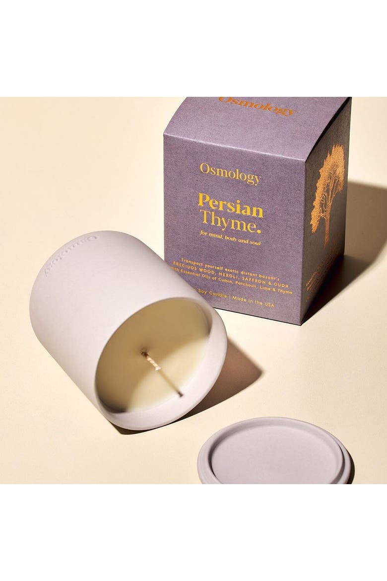 Persian Thyme Scented Candle - Neroli Saffron and Oudh, Alternate, color, grey