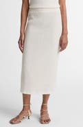 Vince Shadow Grid Midi Skirt