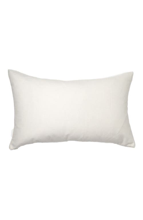 ARCHIVE NEW YORK ARCHIVE NEW YORK PALM IKAT STRIPED PINK AND BLUE HANDWOVEN COTTON RECTANGLE PILLOW 