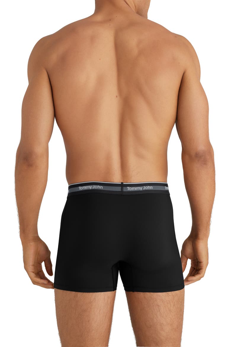 3-Pack Comfort Micro 4-Inch Boxer Briefs, Alternate, color, BLACK