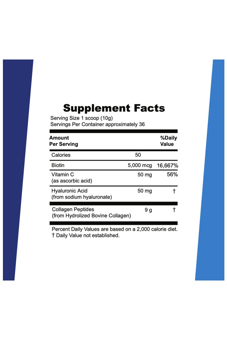 Beauty Collagen Hydrolyzed Powder Supplement, Alternate, color, Beige
