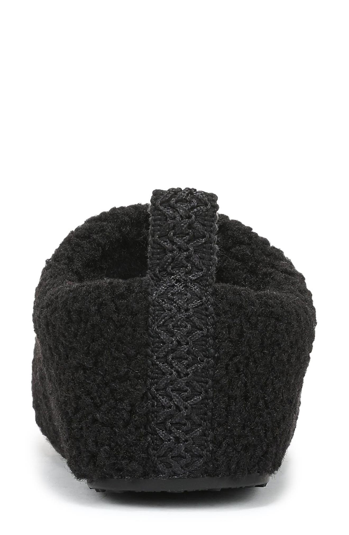 Blowfish Malibu Cushie Faux Shearling Slipper, Alternate, color, Black Faux Shearling