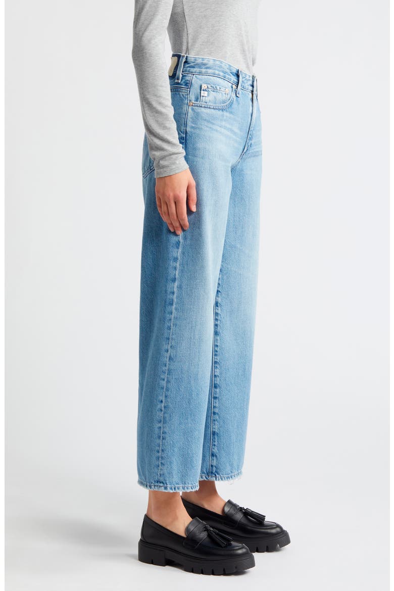 Saige High Waist Ankle Wide Leg Jeans, Alternate, color, CROSSWIND