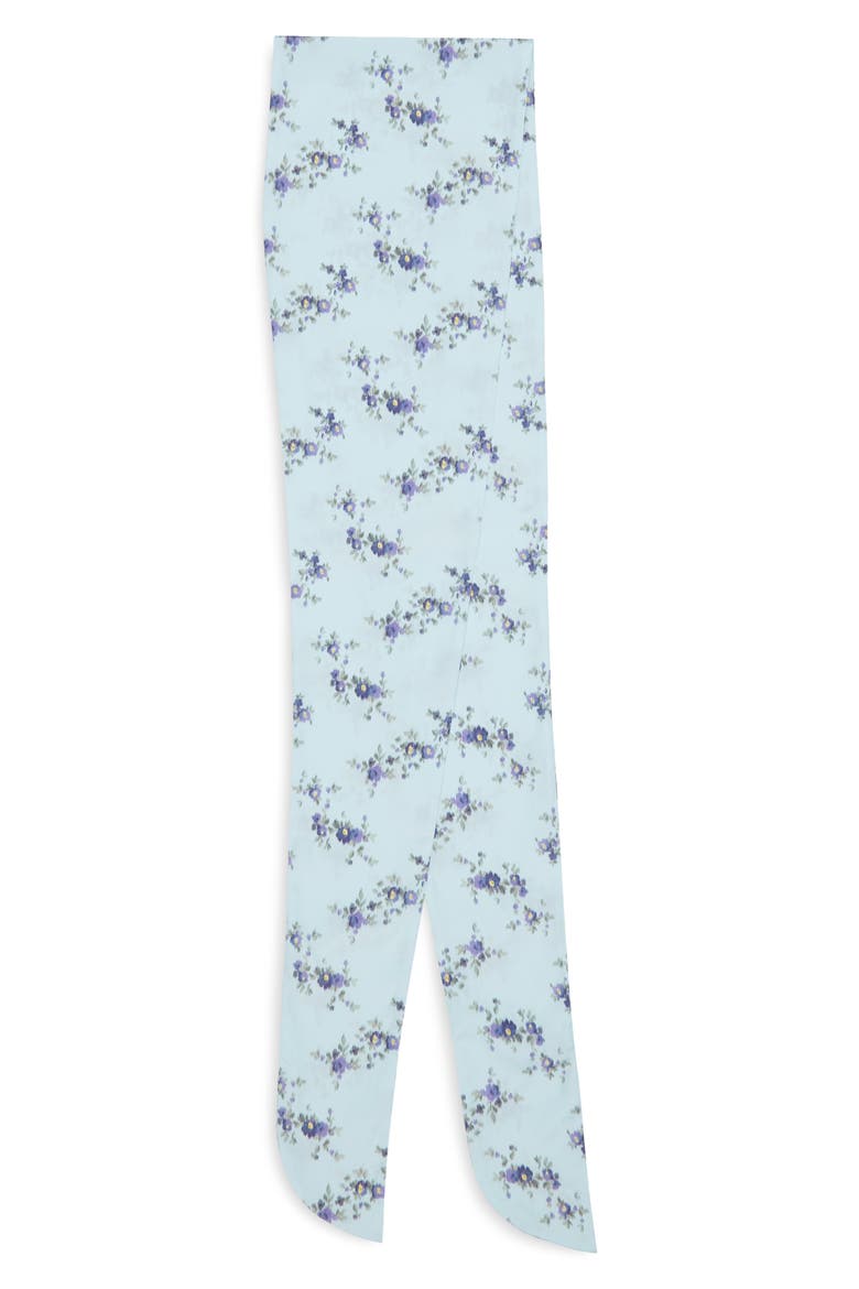 Printed Scarf, Alternate, color, ICED AQUA