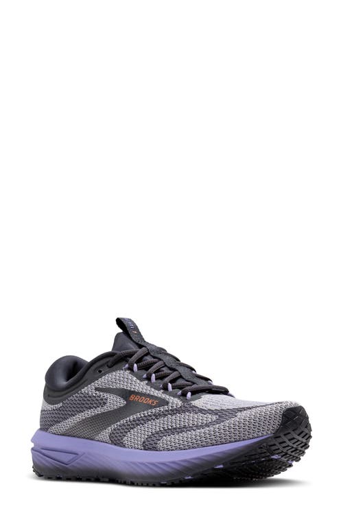 Brooks Revel 7 Hybrid Running Shoe In Sweet Lavender/ebony/alloy