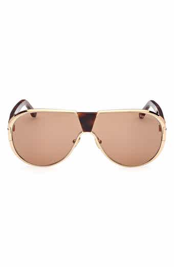 TOM FORD Vincenzo 64mm Pilot Sunglasses